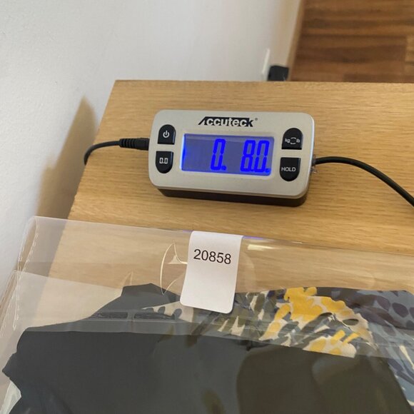 Chicos Top Womens 0 US Small Black Blue Floral Drops Bishop Long Sleeve Knit NWT - Picture 11 of 11